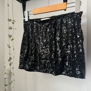 Sequinned Mini Skirt